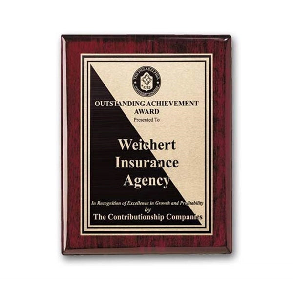 Etch/Antiqued Plaq - Rosewood
