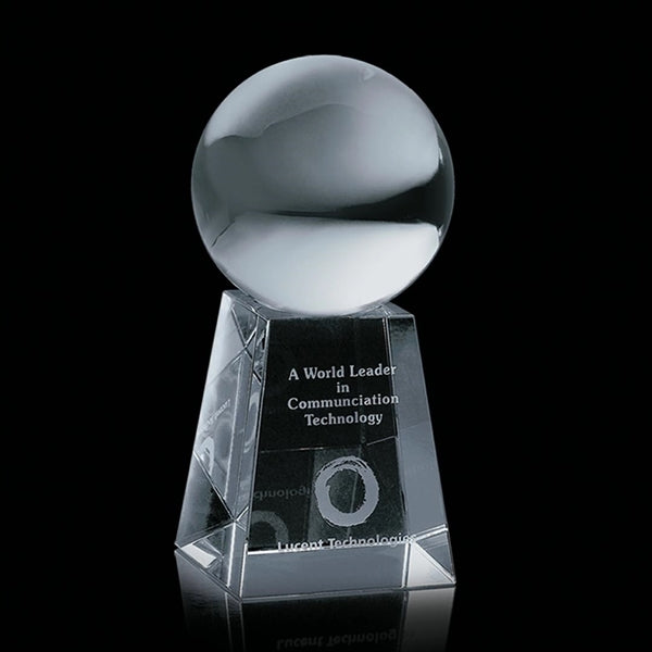 Crystal Ball Award on Tall Base