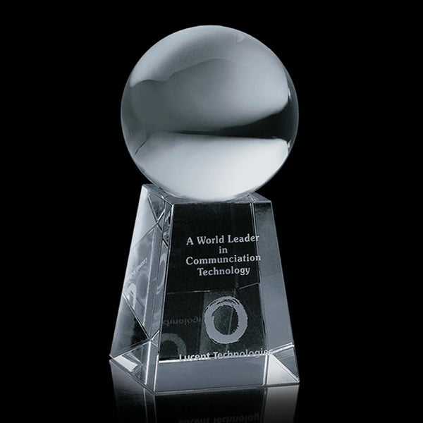 Crystal Ball Award on Tall Base