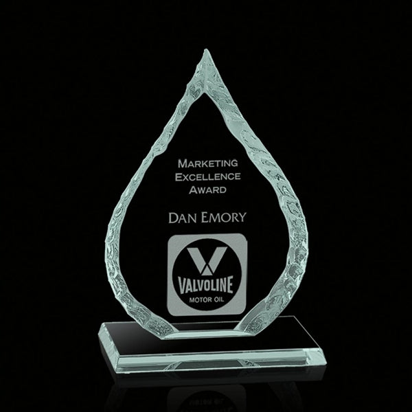 Iceberg Oil Drop Award on Base - Jade