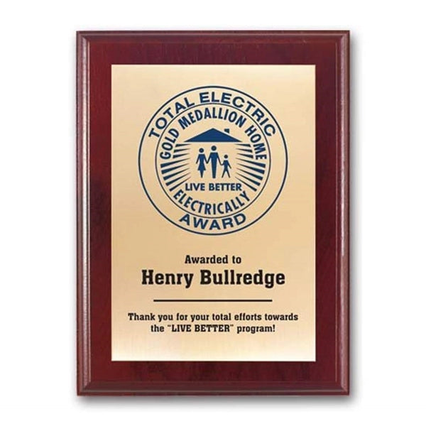Screenprint Brass - Mahogany