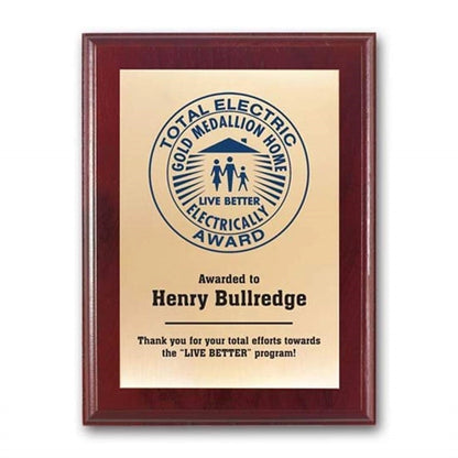 Screenprint Brass - Mahogany