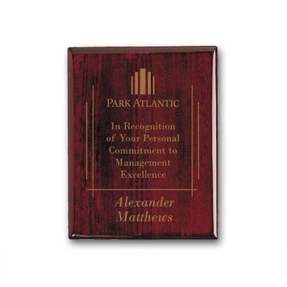 Laser Engraved Plaq - Rosewood
