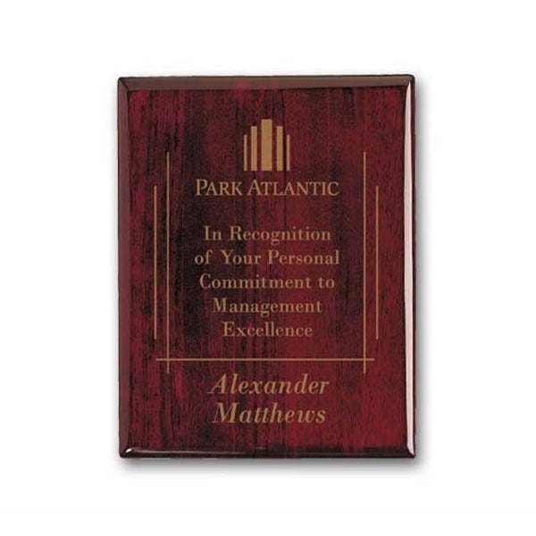 Laser Engraved Plaq - Rosewood