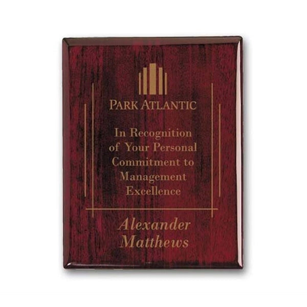 Laser Engraved Plaq - Rosewood
