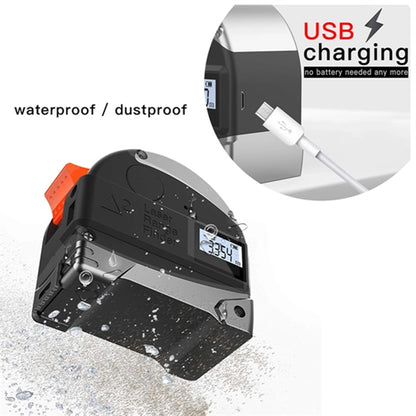 2 in 1 Rechargable Lasers Distance Tape Measure