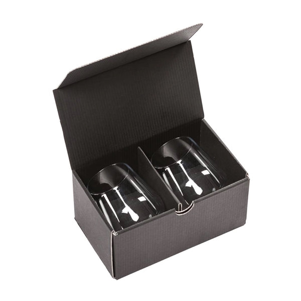Reina Stemless Wine - Deep Etch
