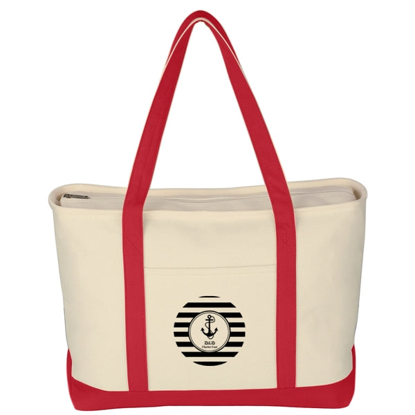 Large Starboard Cotton Canvas Tote Bag