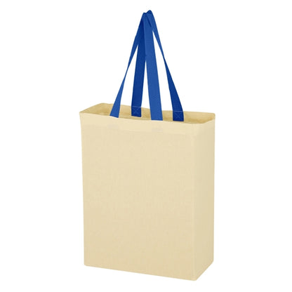 Natural Cotton Canvas Grocery Tote Bag