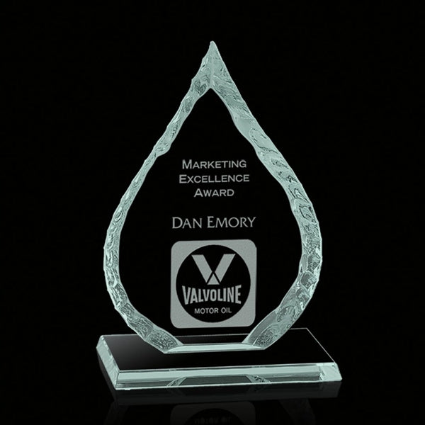 Iceberg Oil Drop Award on Base - Jade