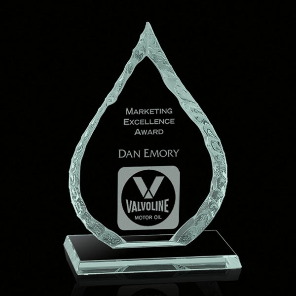 Iceberg Oil Drop Award on Base - Jade