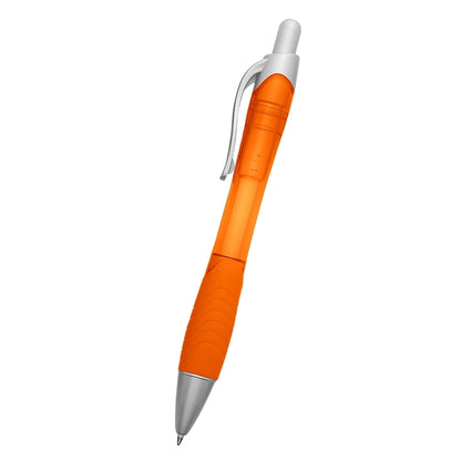 Rio Ballpoint Pen With Contoured Rubber Grip