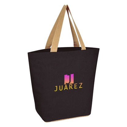 Marketplace Jute Tote Bag