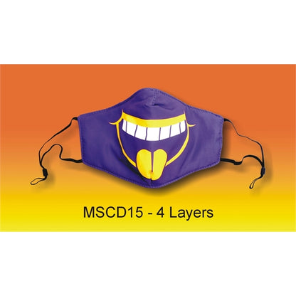 4-Layer Adjustable Full Color Cotton Safety Face Mask
