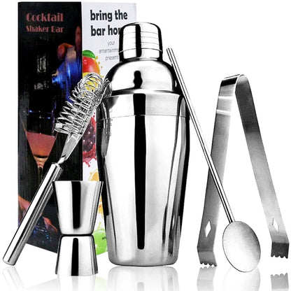 5 PCS/Set  Stainless Steel Cocktail Shaker