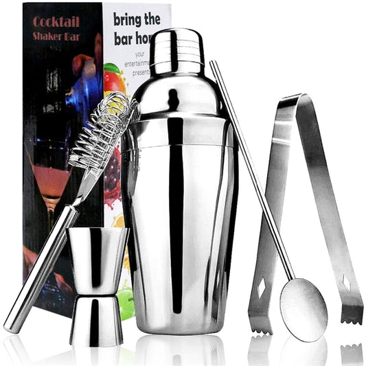 5 PCS/Set  Stainless Steel Cocktail Shaker