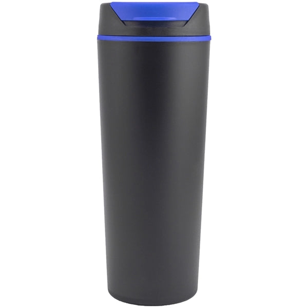 18 Oz Plastic Tumbler w/ Color Accent Flip top & Custom Logo