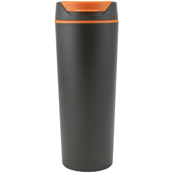 18 Oz Plastic Tumbler w/ Color Accent Flip top & Custom Logo
