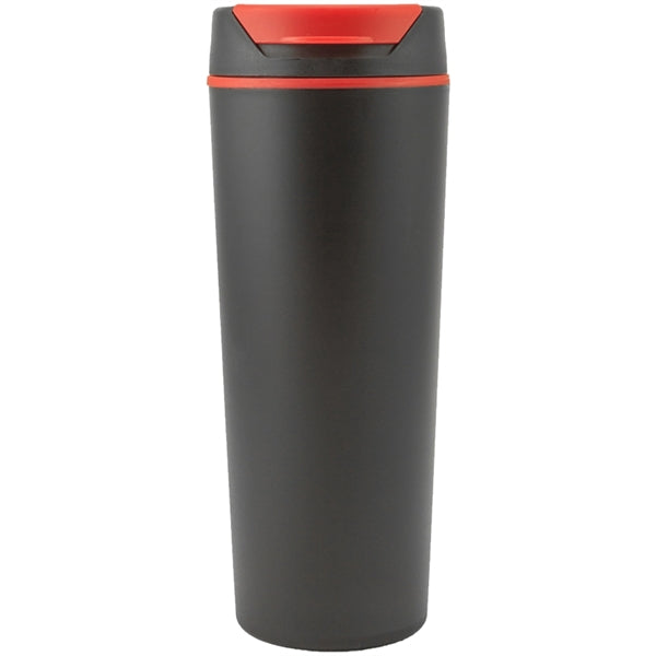 18 Oz Plastic Tumbler w/ Color Accent Flip top & Custom Logo