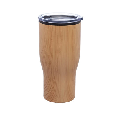 28 oz Stainless Steel Tumbler w/ Wooden Design & EVA Pad