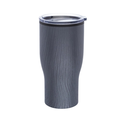28 oz Stainless Steel Tumbler w/ Wooden Design & EVA Pad