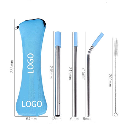 Stainless Steel Drinking Straw Set with  Package