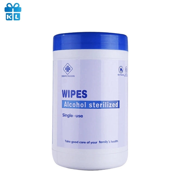 100PCS Alcohol Portable Canister Sterilizer Wipes