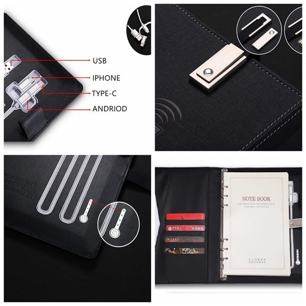Notebook With 8000mAh Powerbank And 8G Flash Driver