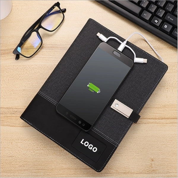 Notebook With 8000mAh Powerbank And 8G Flash Driver