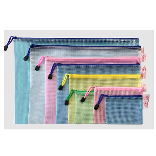 Mesh Zipper Document Holder