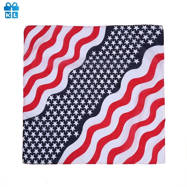 American Flag Independence Day  Bandana Square Scarf