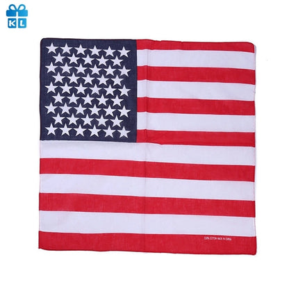 American Flag Independence Day  Bandana Square Scarf