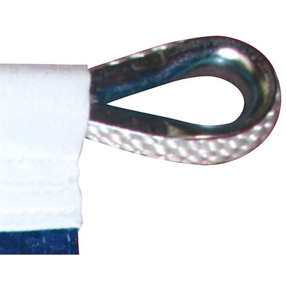 10' x 19' 2-ply Polyester U.S. Flag with Rope and Thimble