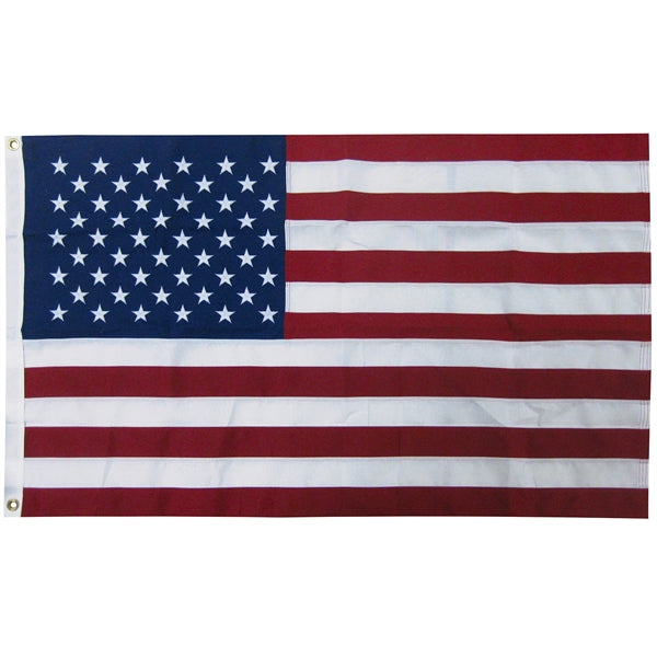 3' x 5' 2-ply Polyester U.S. Flag with H/G (Imported)