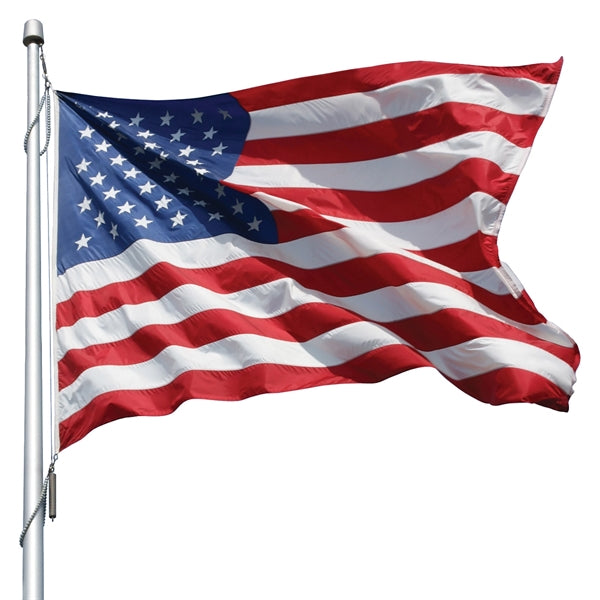 8' x 12' U.S. Nylon Flag with Rope and Thimble