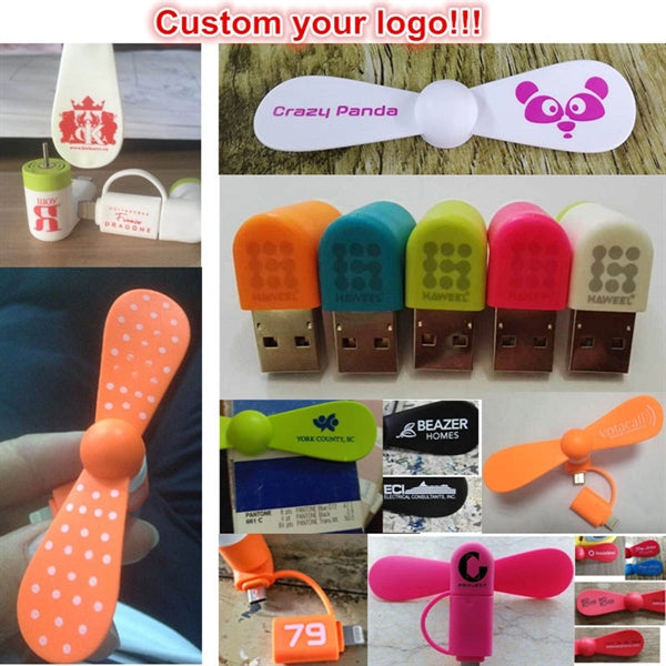 2-in-1 USB Powered Flexible Mini Cell Phone Fan