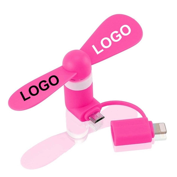 2-in-1 USB Powered Flexible Mini Cell Phone Fan