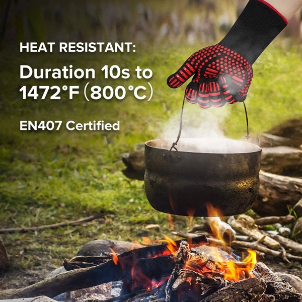 Silicone Non-Slip BBQ Gloves