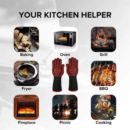 Silicone Non-Slip BBQ Gloves