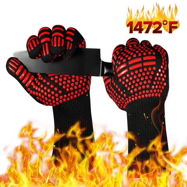 Silicone Non-Slip BBQ Gloves