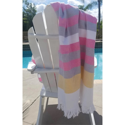 36x70 Turkish Beach Towel With Fringes
