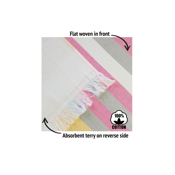 36x70 Turkish Beach Towel With Fringes