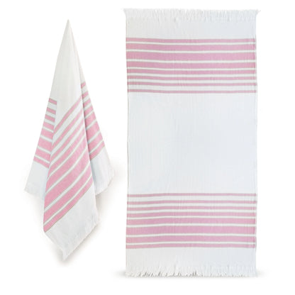 36x70 Turkish Beach Towel With Fringes