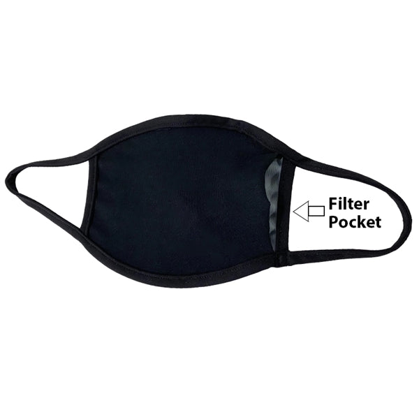 Full-Color Polyester Face Mask with Filter Pocket