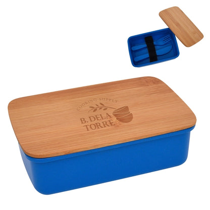 Wheat Lunch Set With Bamboo Lid