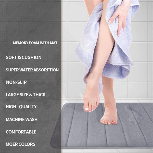 Custermize Memory Foam Mat Skidproof For Bathroom