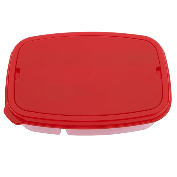 Two Compartment Plastic Lunch Kit