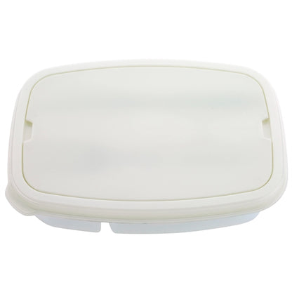 Two Compartment Plastic Lunch Kit