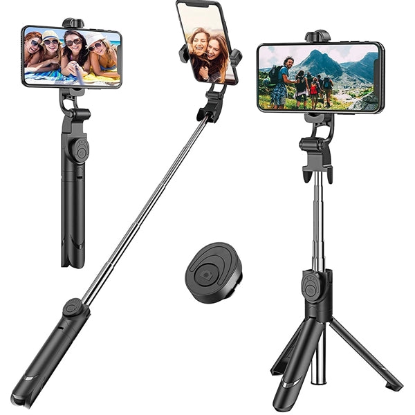 Extendable Selfie Stick Tripod with Detachable Wireless