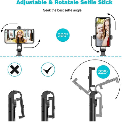 Extendable Selfie Stick Tripod with Detachable Wireless